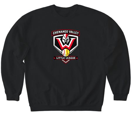 CVLL - New Logo, a Black Softstyle Crewneck Sweatshirt