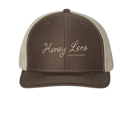 HLP Hat, a Brown/ Khaki Printed Snapback Trucker Cap