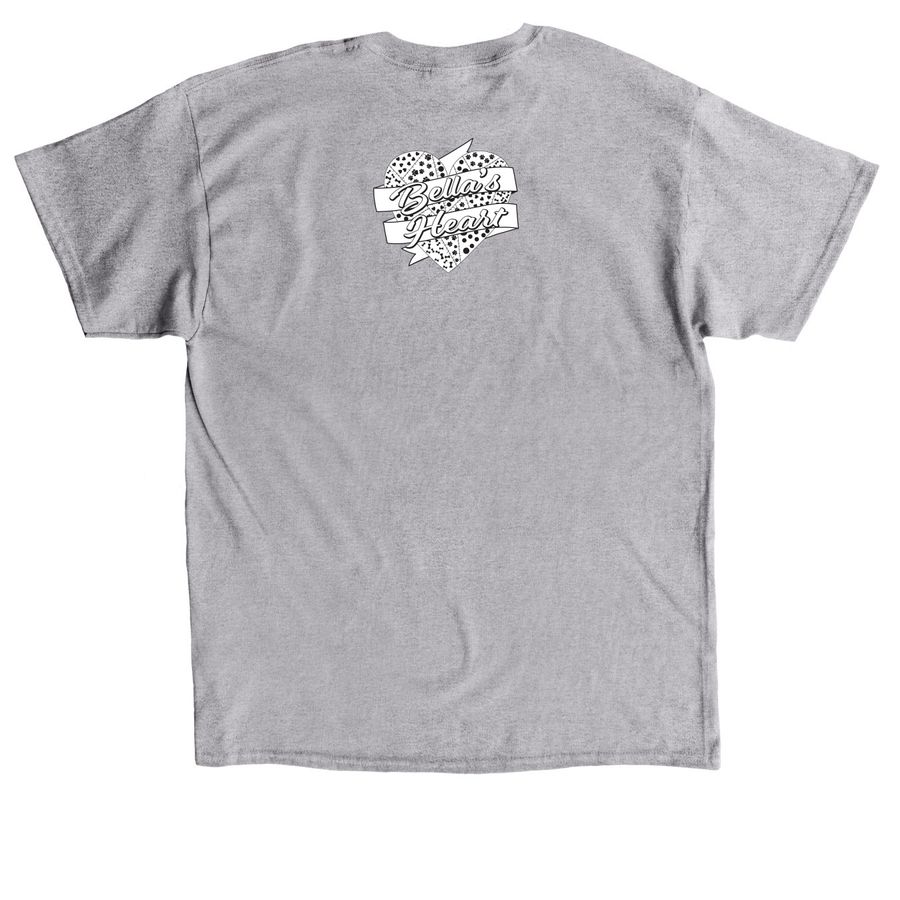 Fundraising for the pups!&nbsp;, a Sport Grey Classic Unisex Tee (back-view)
