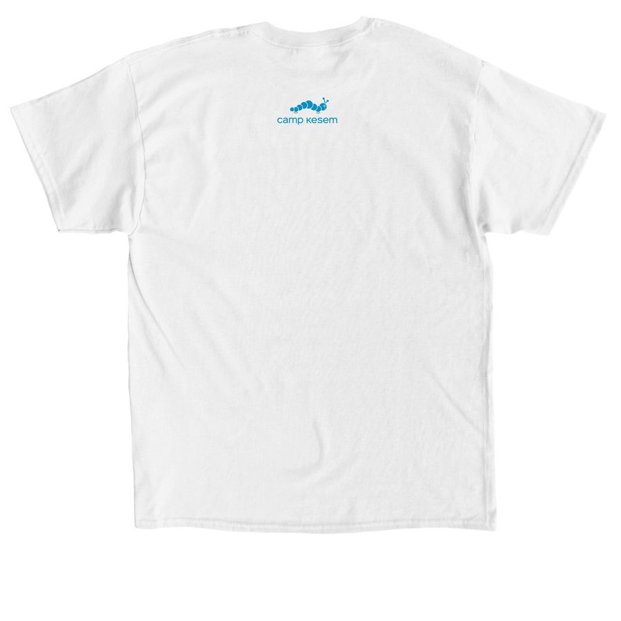 Kesem Friends T-Shirt, a White Classic Unisex Tee (back-view)
