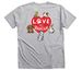 Chicago Pet Rescue, a Athletic Heather Premium V-Neck Tee (back-view)