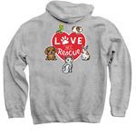 Chicago Pet Rescue, a Sport Grey Pullover Hoodie (back-view)
