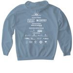 Dog Jog 2026, a Stone Blue Gildan Softstyle Pullover Hoodie (back-view)