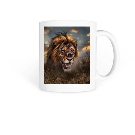 KING OF THE JUNGLE, a White Coffee Mug