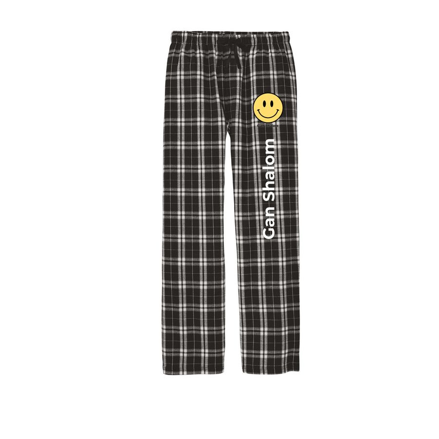 Gan Shalom PJs, a Black Flannel Pajama Pant