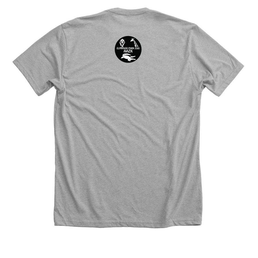 Respect the Locals - Wildlife, a Athletic Heather Premium Unisex Tee (back-view)