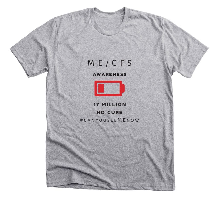 ME/CFS Awareness Merchandise, a Athletic Heather Premium Unisex Tee
