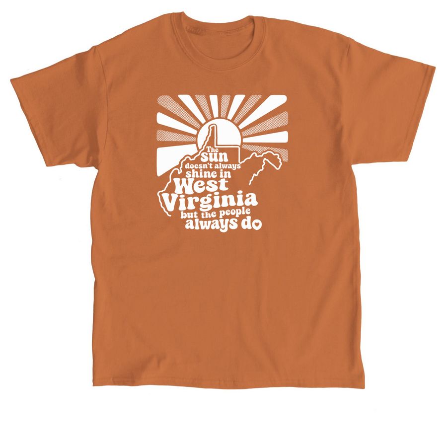 Loving West Virginia T Shirt, a Texas Orange Classic Unisex Tee