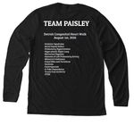 Team Paisley 2026, a Solid Black Blend Premium Long Sleeve Tee (back-view)