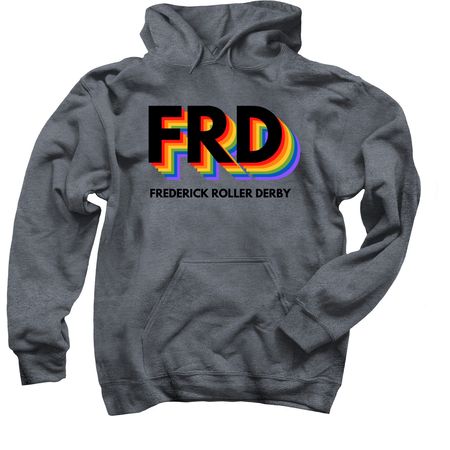 FRD Celebrates Pride, a Dark Heather Pullover Hoodie