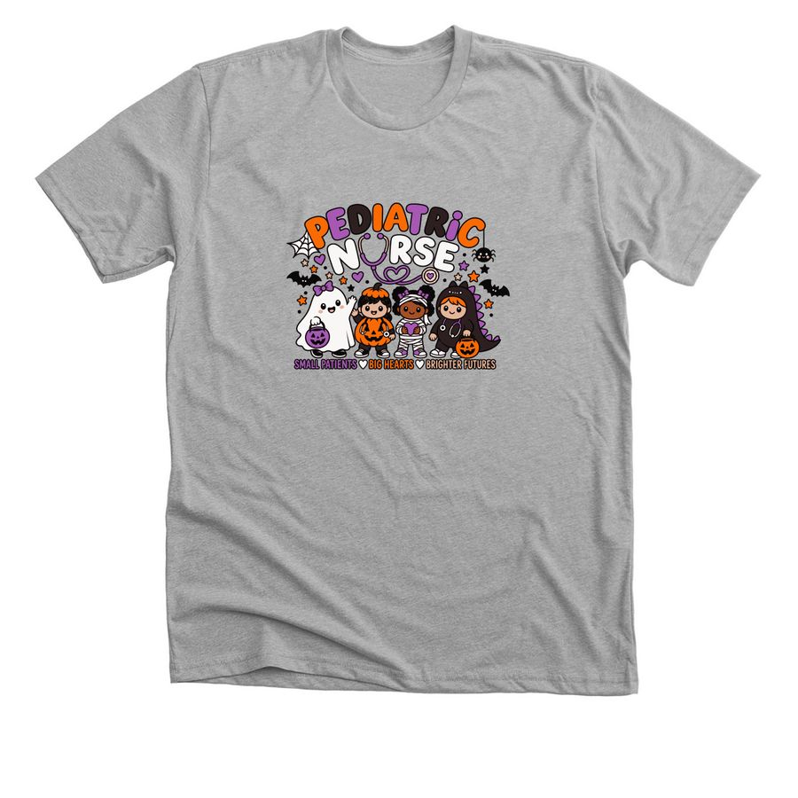 Le Bonheur Boo Crew: Pediatric Nurse Edition, a Athletic Heather Premium Unisex Tee