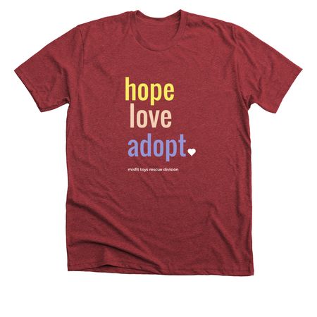 Misfit Toys Tshirt Fundraiser, a Heather Canvas Red Premium Unisex Tee