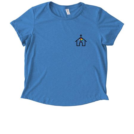 Sanctuary Tees, Hoodies, & Zip-Ups, a Azure Blue Allmade Eco Triblend Women?s Scoop Neck Tee
