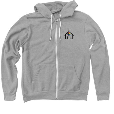 Sanctuary Tees, Hoodies, & Zip-Ups, a Athletic Heather Zip Up Hoodie