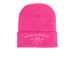 White Outline Owl- Beanies, a Neon Pink Printed Cuffed Beanie