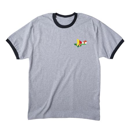 AES Defend Africa II, a Athletic Heather/ Jet Black Cotton Ringer Tee