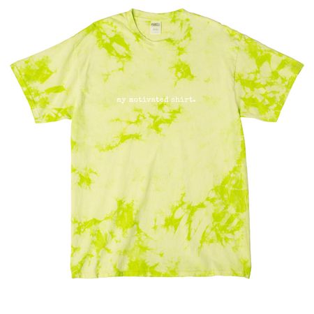 My Motivated Shirt., a Lemon Lime Crystal Tie Dye Tee