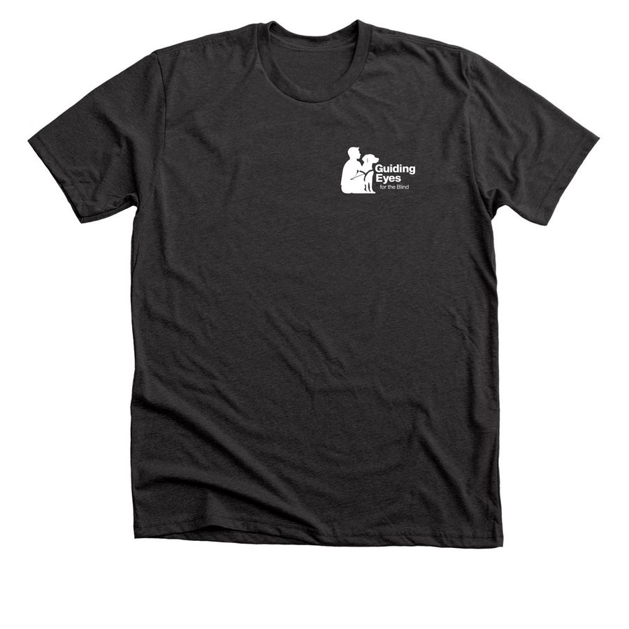 Guide Dog Journey: Braille, a Dark Grey Heather Premium Unisex Tee