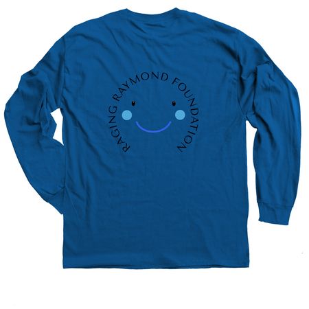 Rare. Unique. Perfect. Winter Collection, a Royal Blue Classic Long Sleeve Tee (back-view)