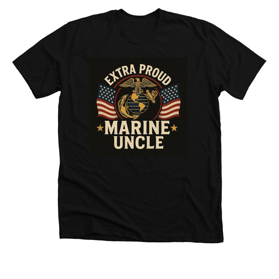 EXTRA MARINE Uncle, a Solid Black Blend Premium Unisex Tee