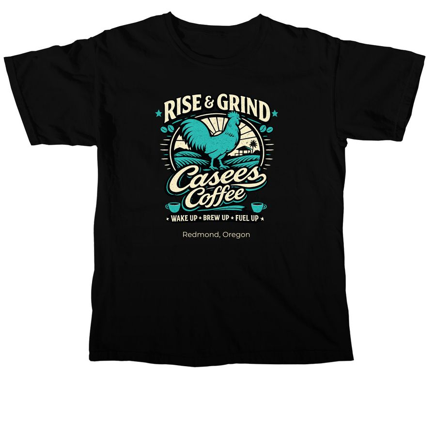 Rise and Grind&nbsp;, a Black Comfort Colors Unisex Tee