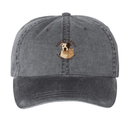 Patchy's Pals Animal Rescue, a Black Printed Pigment Dye Baseball Cap