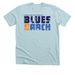 Blues at the Arch Festival, a Heather Ice Blue Premium Unisex Tee