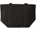 tote, a Black/Black Large Two-Tone Canvas Tote Bag (back-view)