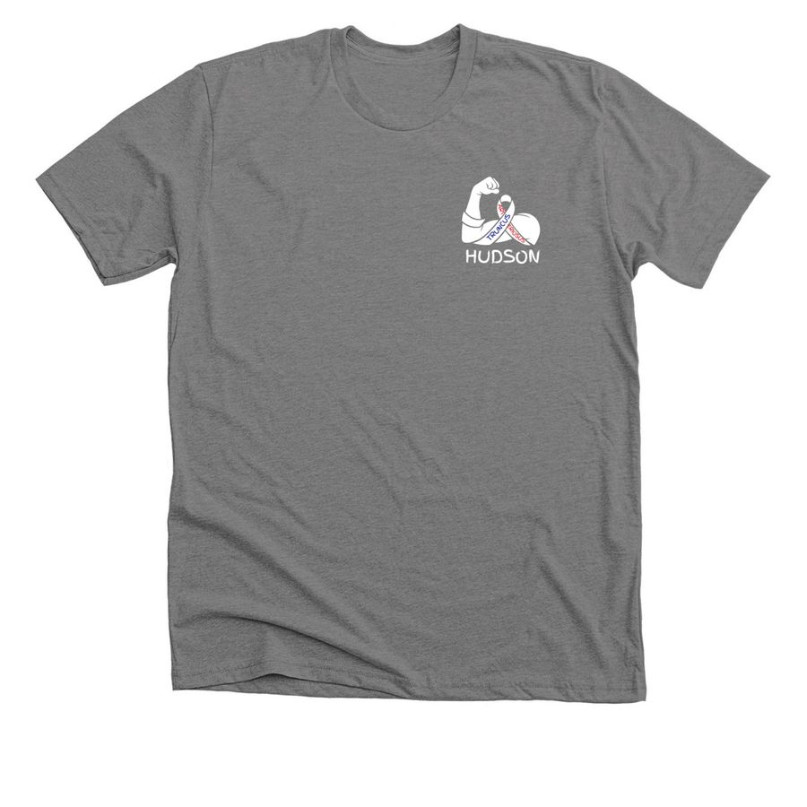 Hudson Strong, a Deep Heather Premium Unisex Tee