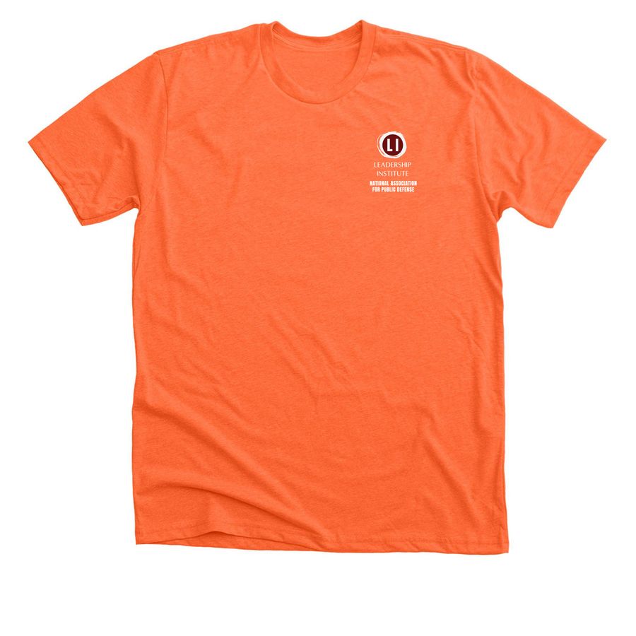 Everyone is a leader - New Colors & Tanks!, a Heather Orange Premium Unisex Tee