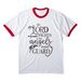 Shirts - Black Logo, a White/ Red Cotton Ringer Tee