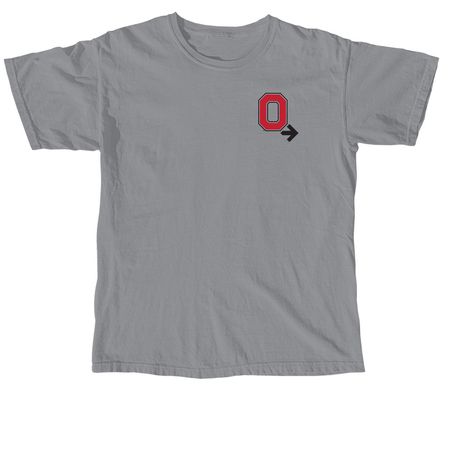 Buckeyes As One, a Granite Comfort Colors Unisex Tee