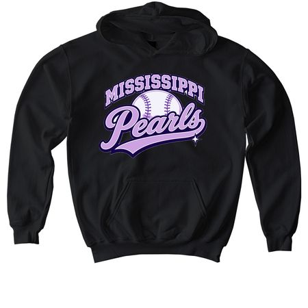 Mississippi Pearls Merch, a Black Softstyle Youth Pullover Hoodie