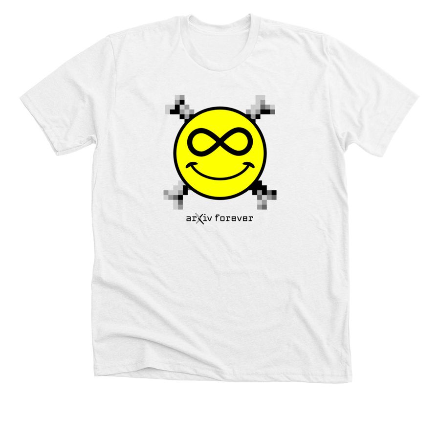 arXiv Forever, a Solid White Blend Premium Unisex Tee
