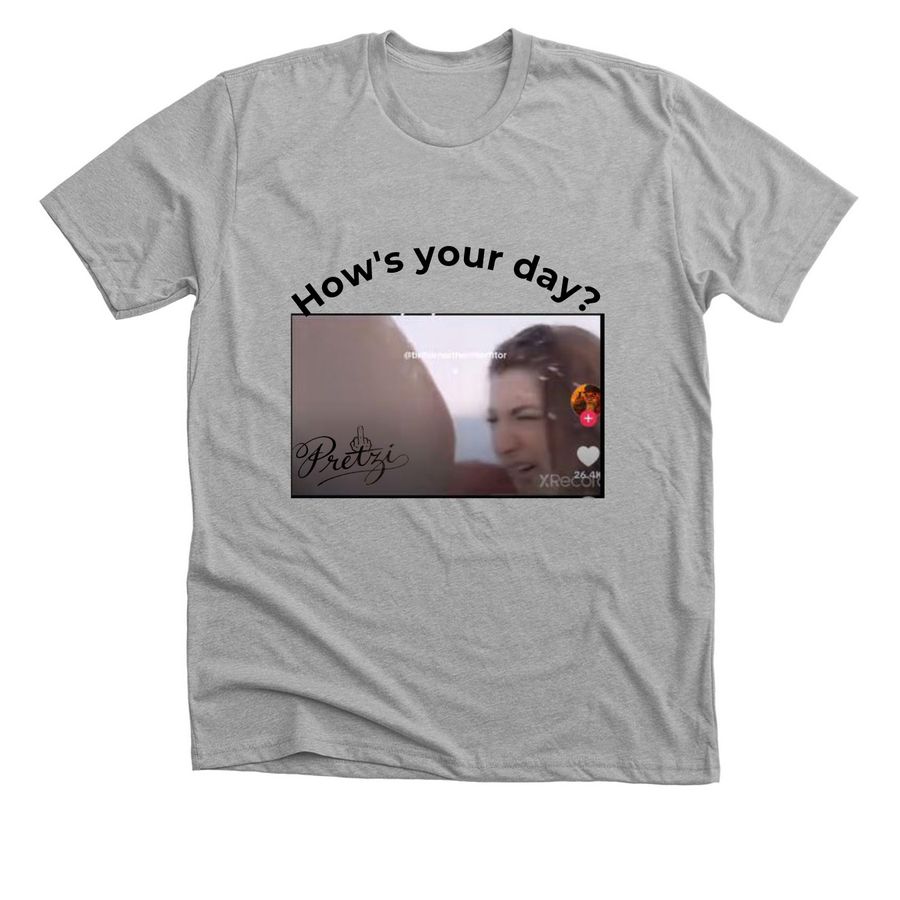 DOLPHIN D, a Athletic Heather Premium Unisex Tee