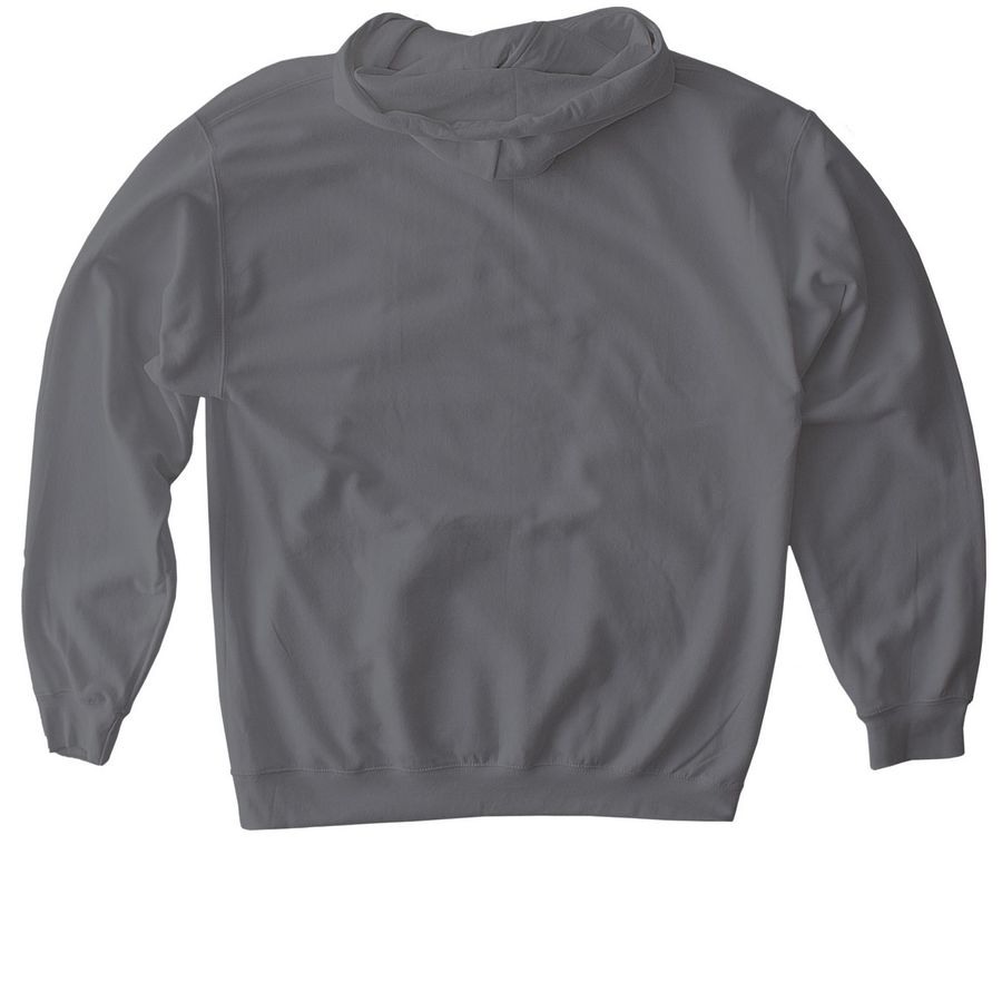 Outreach Hoodie - White Logo, a Charcoal Gildan Softstyle Pullover Hoodie (back-view)