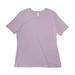 HER Foundation Believe Us Tee, a Light Violet Women?s Relaxed Cotton Tee