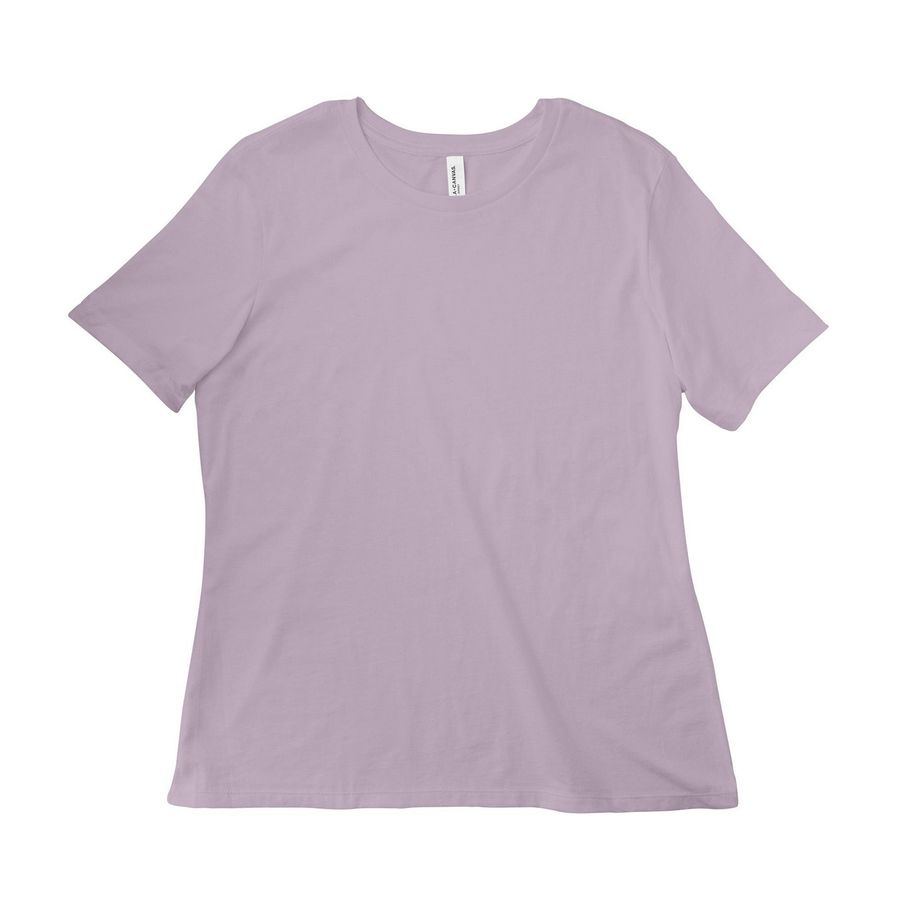 HER Foundation Believe Us Tee, a Light Violet Women?s Relaxed Cotton Tee