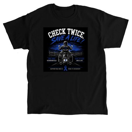 A Biker's Road to Recovery, a Black Classic Unisex Tee