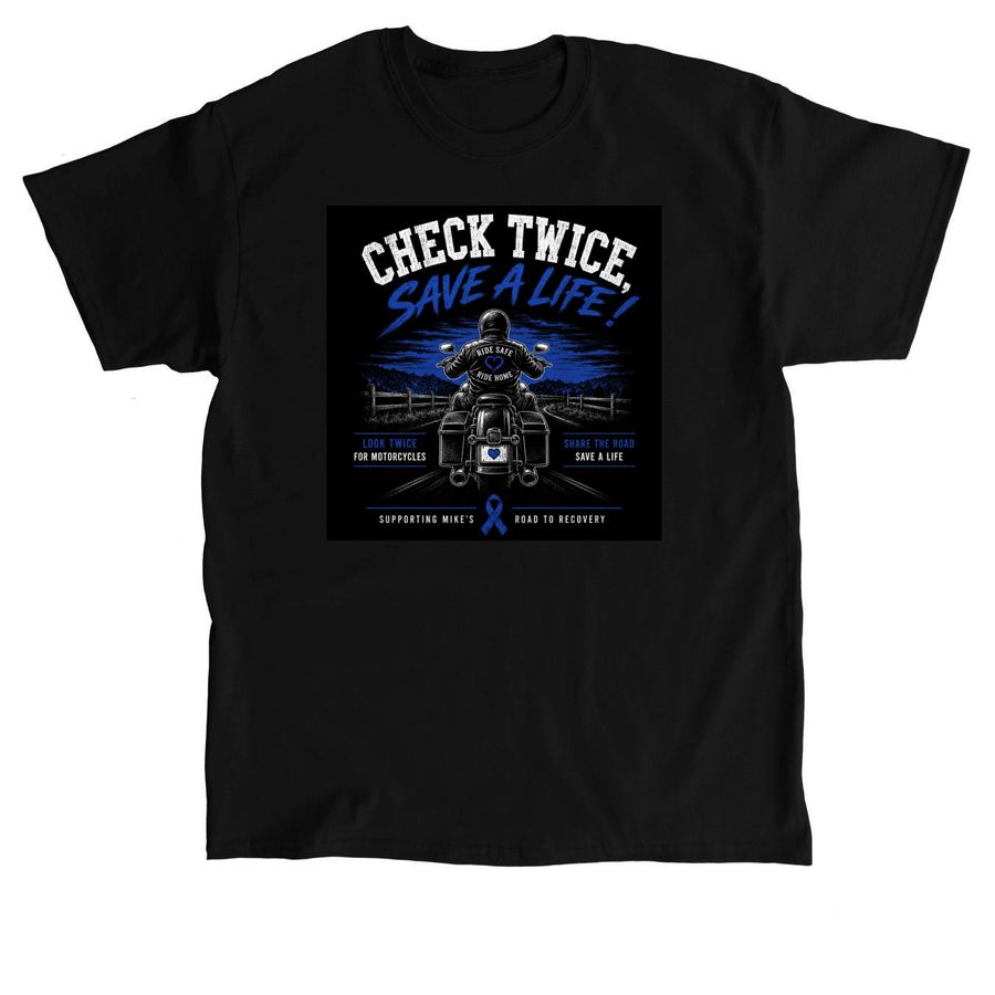 A Biker's Road to Recovery, a Black Classic Unisex Tee