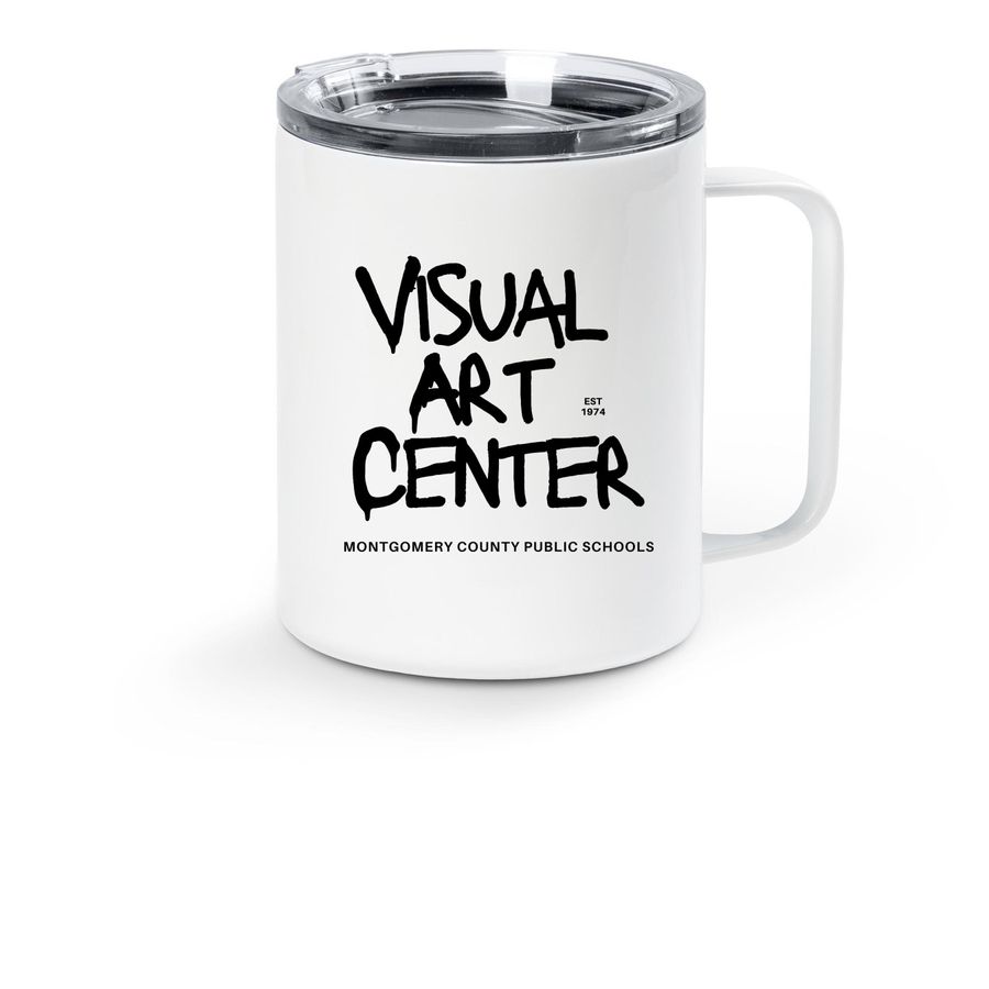 VAC TRAVEL MUG, a White Stainless Steel Travel Mug