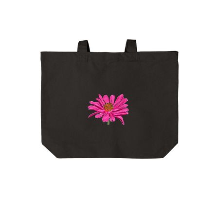 We have to take care of eachother blue tote&nbsp;, a Deep Black Cotton Canvas Tote Bag