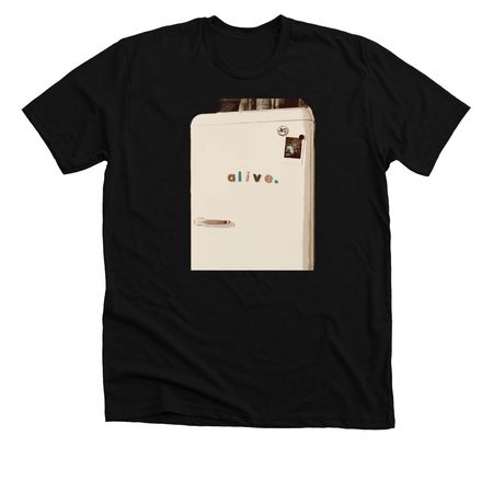 Alive Fridge, a Solid Black Blend Premium Unisex Tee