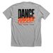 Dance Harder | Catalyst, a Athletic Heather Premium Unisex Tee (back-view)