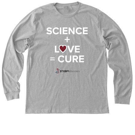 SCIENCE + LOVE = CURE Mason Michels&nbsp;, a Athletic Heather Premium Long Sleeve Tee