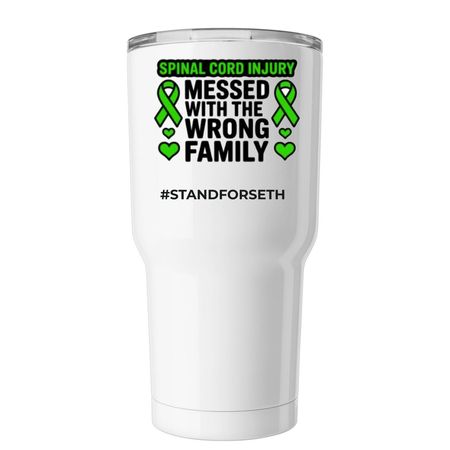 StandForSeth, a White Insulated Tumbler