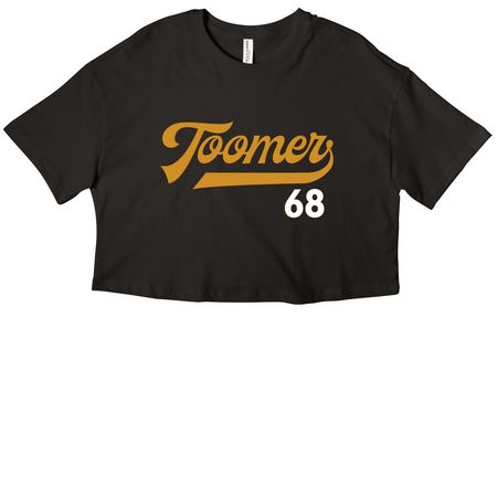Toomer 68 - Cropped and Boxy Tees (Dark), a Black Women?s Cropped Cotton Tee