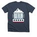 Boldly Biathlon, a Heather Midnight Navy Premium Unisex Tee