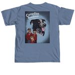 Comedian in Residence, a Blue Jean Comfort Colors Unisex Tee (back-view)