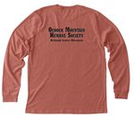 Be Kind... of Feral, a Heather Clay Premium Long Sleeve Tee (back-view)